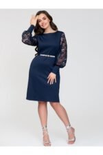 0068 SUKNELĖ SU GIPIŪRINĖMIS RANKOVĖMIS "ROŽĖS" - Image 2