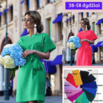 suknele moterims trumpomis rankovemis vasariska