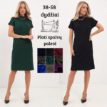 suknele moterims trumpomis rankovemis paaukstintu kaklu