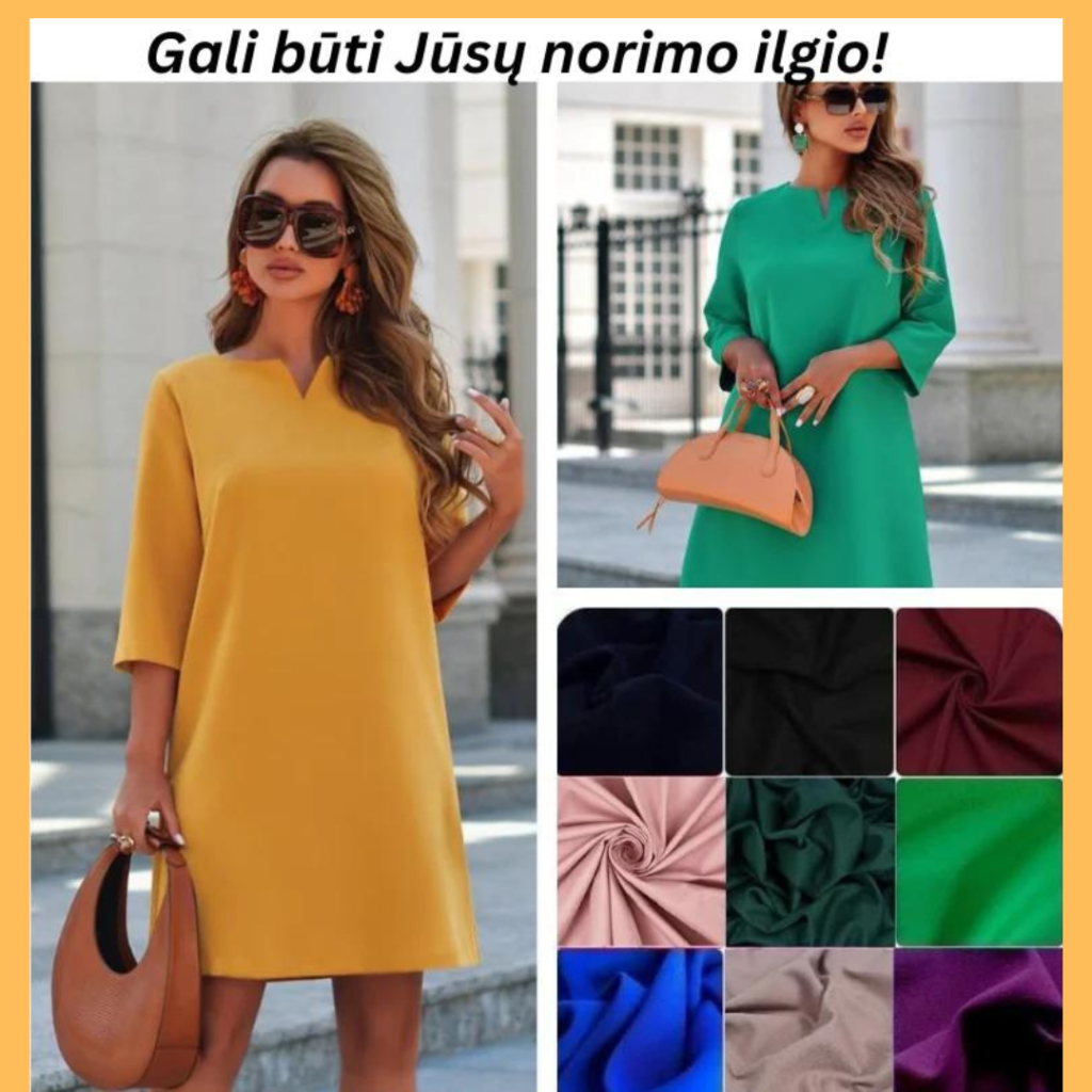 moteriska suknele su dalia apykakle