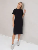 Suknelė "Vasara" trumpomis rankovėmis su skeltukais - Image 2