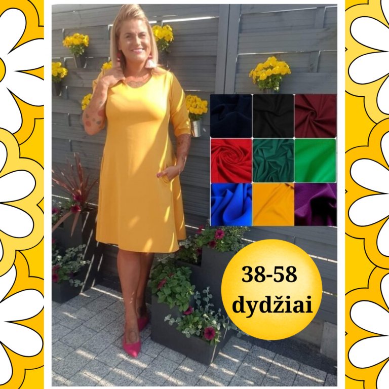 ALI SUKNELĖ 3/4 RANKOVĖS GILESNĖ IŠKIRPTĖ - Image 1