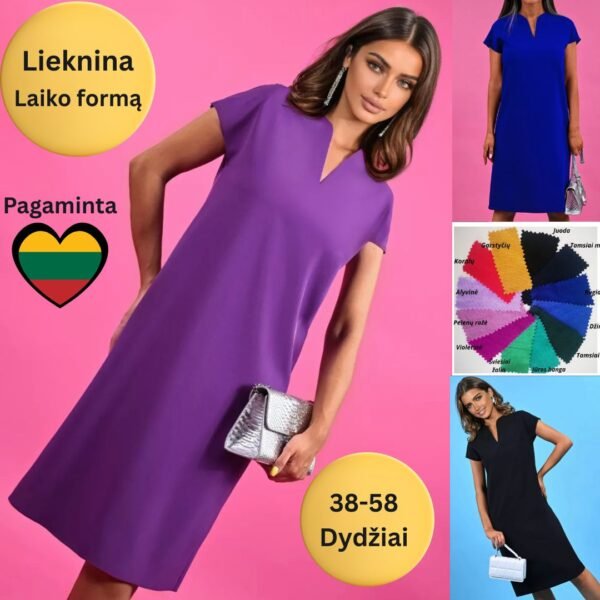 ALI PT linas su poliesteriu nuleistos trumpos rankovės - Image 5