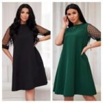 suknele su taskuotomis rankovemis dideliu dydziu