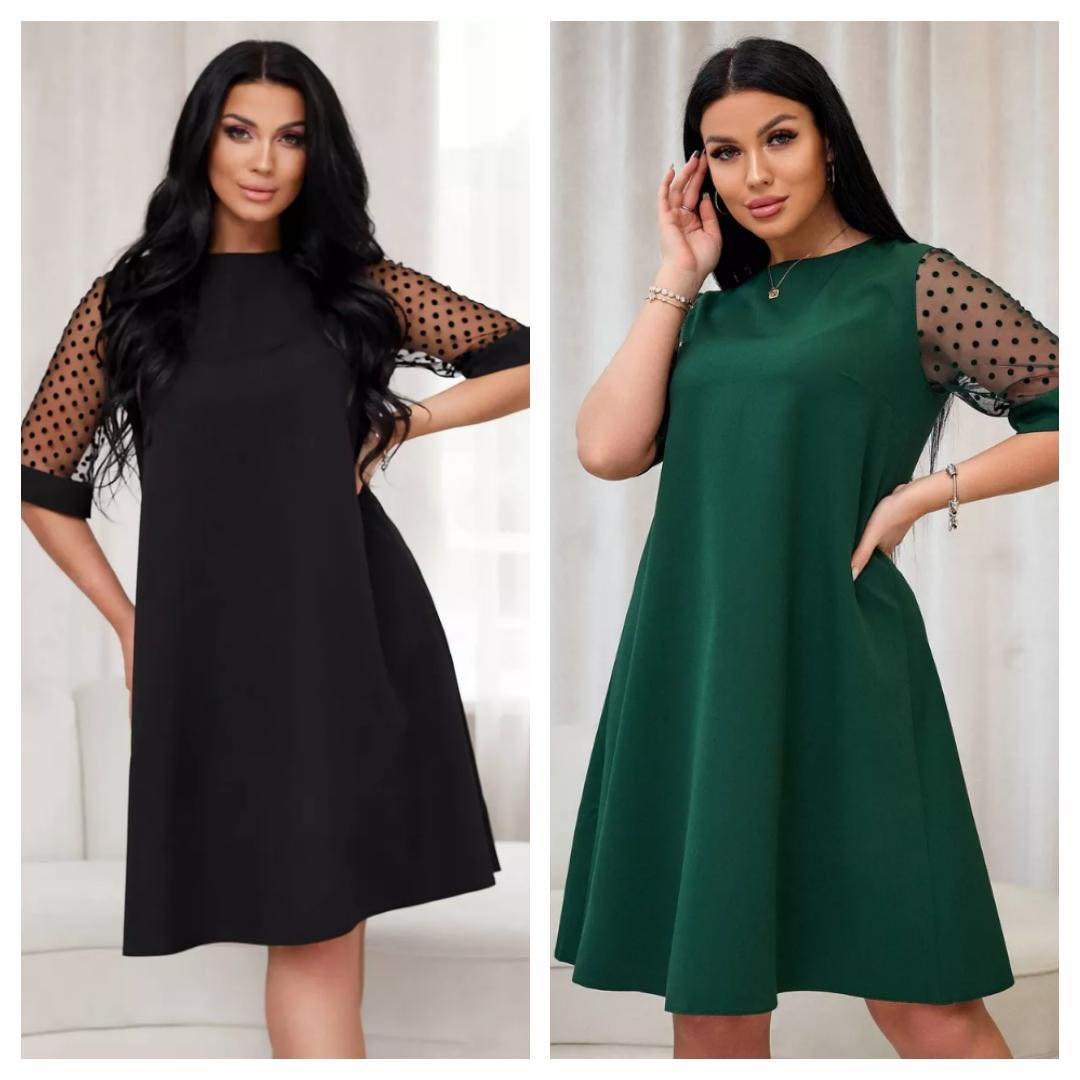 suknele su taskuotomis rankovemis dideliu dydziu